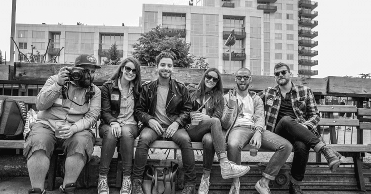 VaynerMedia employees at their 6-year celebration in Brooklyn